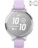 Ceas Smartwatch Garmin Lily 2 Active, AMOLED, 25.4mm, 8GB, 9 zile autonomie, 5ATM, Argintiu/Purple, Silicon, Android/iOS