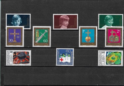 C5077 - Liechtenstein lot timbre serii complete,nestampilate MNH foto