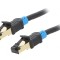 Patch Cord S/FTP Cat6 PVC Negru 1.5m Aurit