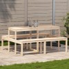 VidaXL Masă de picnic, 160x134x75 cm, lemn masiv de pin 832562