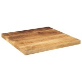 VidaXL Blat de masă pătrat, 50x50x2,5 cm, lemn masiv mango brut