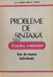Cumpara ieftin Probleme de sintaxa limba romana - 1992 - Maria Emilia Goian ($M61)