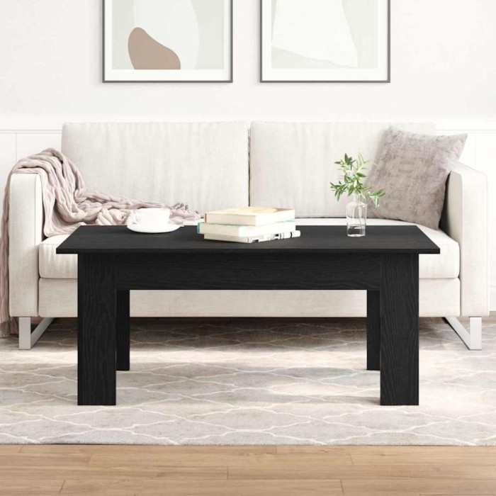 vidaXL Masă de cafea Stejar negru 100 x 60 x 42 cm Lemn compozit 862466