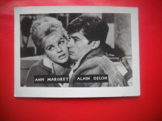 HOPCT 18553 ANN MARGRET-ALAIN DELON -ACTORI SI ARTISTI CELEBRI-FOTO D=88/ 60 MM foto