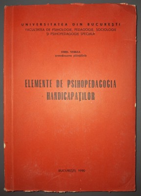 Emil Verza - Elemente de psihopedagogia handicapatilor foto