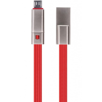 Cablu Date si Incarcare USB la MicroUSB Forever Repairable 1.5A, 1.5 m, Rosu foto