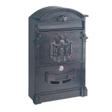 Cutie postala DacEnergy&copy;, realizata din tabla de otel, butuc tip cilindru cu 2 chei, 26 x 9 x 41 cm, efect antique