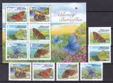 Alderney 2008 fauna fluturi MI 320-325 + bl.21 MNH, Nestampilat