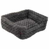 Jack and Vanilla Canapea de animale Softy XS rosette gri 50x43x17 cm GartenMobel Dekor, vidaXL