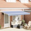 VidaXL Material de schimb pentru marchiza de 4x2 m Albastru și Alb