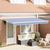 VidaXL Material de schimb pentru marchiza de 4x2 m Albastru și Alb