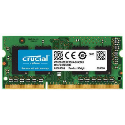 Memorie notebook Crucial 4GB, DDR3, 1600Mhz, 1.35V - CT51264BF160B foto