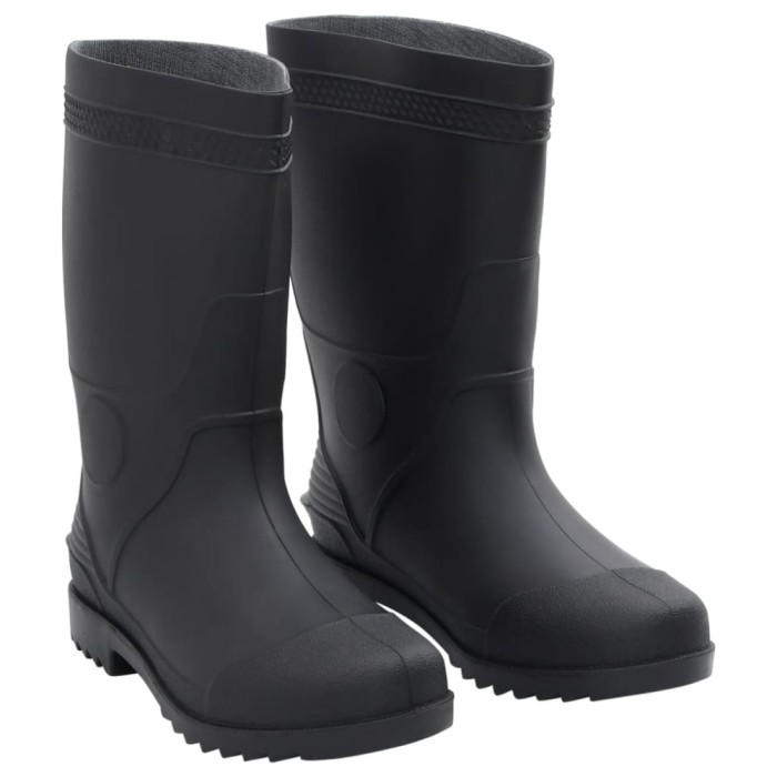 Gossi cizme de ploaie, negru, pvc, marime 42
