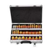 Freze Lemn Profilate pentru Oberfreza, Set 35 Piese, Tija 8 mm, Freze TCT pentru Lemn