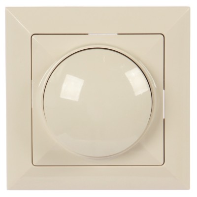 Variator de tensiune Abex Perla SO-1P, bej, 400W, rama inclusa foto