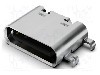 Conector USB C, versiune USB 2.0, orizontala, GCT - USB4500-03-0-A