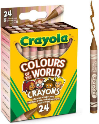 Set 24 mini creioane colorate Crayola, culorile lumii, CRY52-0114 foto