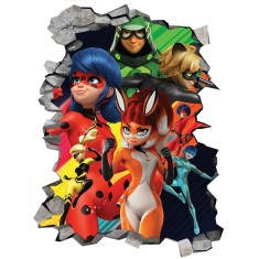 Sticker decorativ, Buburuza, Rosu, 77 cm, 1362STK-1