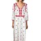 Rochie dama S25 alb/rosu , marimea XL