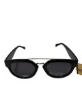 Ochelari de soare dama, UV400, Plastic, Negru, Oem