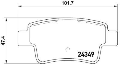 Placute frana Fiat Grande Punto (199); Opel Corsa D SRLine parte montare : Punte spate foto