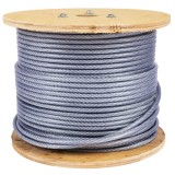 Tambur cablu otel zincat Micul Fermier, plastifiat, diametru 4-5.5mm, lungime 100m FarmGarden AgroTrade
