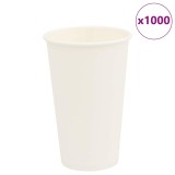 Cești de cafea din h&acirc;rtie 1000 buc 16oz 400ml alb