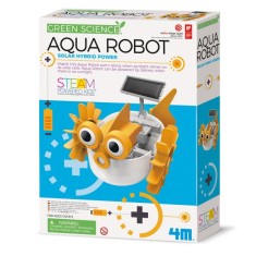 Kit constructie robot de apa hibrid solar, Aqua Robot, Green Science, 4M