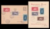 1948 Romania - CP + Carton cu seria Saptamana Presei FDC, stampila prima zi