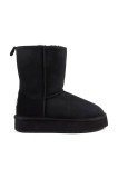 Emu Australia cizme de zăpadă din piele &icirc;ntoarsă Stinger Lo Flatform culoarea negru, W13190