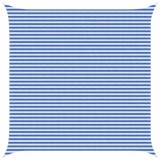 vidaXL P&acirc;nză de umbră Albastru și Alb 5 x 5 m HDPE 42032872