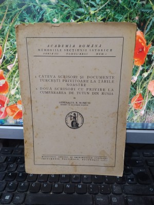 R. Rosetti, 1 C&amp;acirc;teva scrisori și documente turcești.. 2 Două scrisori.. 1940 192 foto