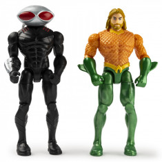 SET 2 FIGURINE FLEXIBILE AQUAMAN SI BLACK MANTA CU 6 ACCESORII foto