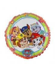 Balon Folie Metalizata Patrula Catelusilor, PAW PATROL PAWSOME, 45x45 cm foto
