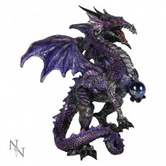 Statueta dragon Splendoarea violet 14.5 cm foto