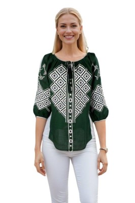 Bluza dama RS25 verde/alb , marimea 3XL foto