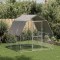 vidaXL Pui de găină cu acoperiș 2,5x2x2,25 m oțel galvanizat 4104030