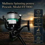 Mulineta Spinning pentru Pescuit, Model FF7000