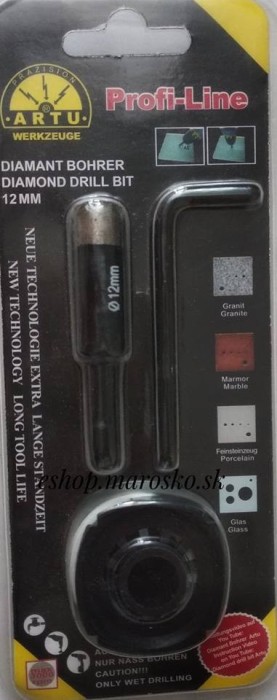 Carota cu diamant &Oslash; 12 mm