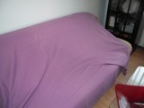 Husa din bumbac pentru patura, pilota 135x180 de culoare violet, NOUA