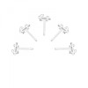 Set 5 Piercinguri nas din Argint, Ancora Silver, A4S34521