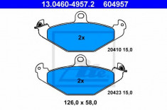 Set placute frana,frana disc RENAULT LAGUNA I Grandtour (K56) (1995 - 2001) ATE 13.0460-4957.2 foto