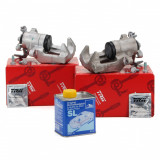 Set Etrier Frana Spate Dreapta+Stanga Trw Audi A3 8P 2003-2013 BHN318+BHN317+Lichid Frana Ate Dot 4 SL 0.5L 03.9901-5801.2