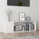 vidaXL Comodă TV, alb, 100x24x32 cm, PAL