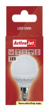 Bec LED SMD E14 5W glob lumina calda, ActiveJet
