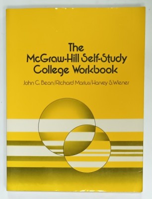 THE McGRAW - HILL SELF - STUDY COLLEGE WORKBOOK by JOHN C. BEAN ...HARVEY S.WIENER , 1985 foto