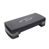 Banca aerobic reglabila Sportmann Step Up Basic, 10/15 cm, negru/gri