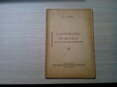 COOPERATIA IN SCOALA - Tratat de Pedagogie - Gh. T. Dumitrescu -1940 , 99 p. foto