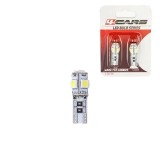 Bec Led - 5SMD 12V pozitie T10 W21x95d Canbus 2buc 4Cars - Alb Garage AutoRide