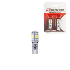 Bec Led - 5SMD 12V pozitie T10 W21x95d Canbus 2buc 4Cars - Alb Garage AutoRide